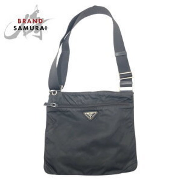 Prada Bag Tessuto Shoulder triangle black nylon - Picture 1 of 7